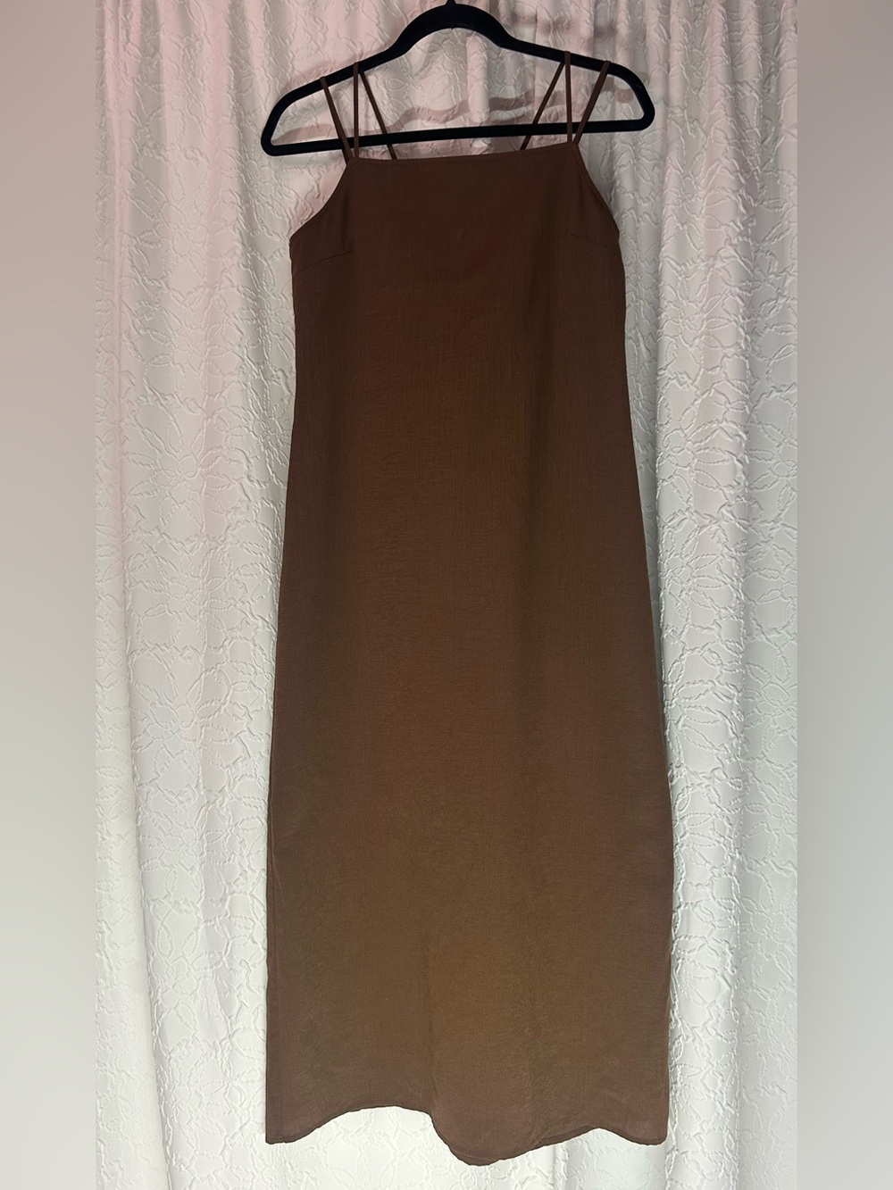 Mixxo Korean brand Brown Slip Skirt with Spaghetti Straps medium